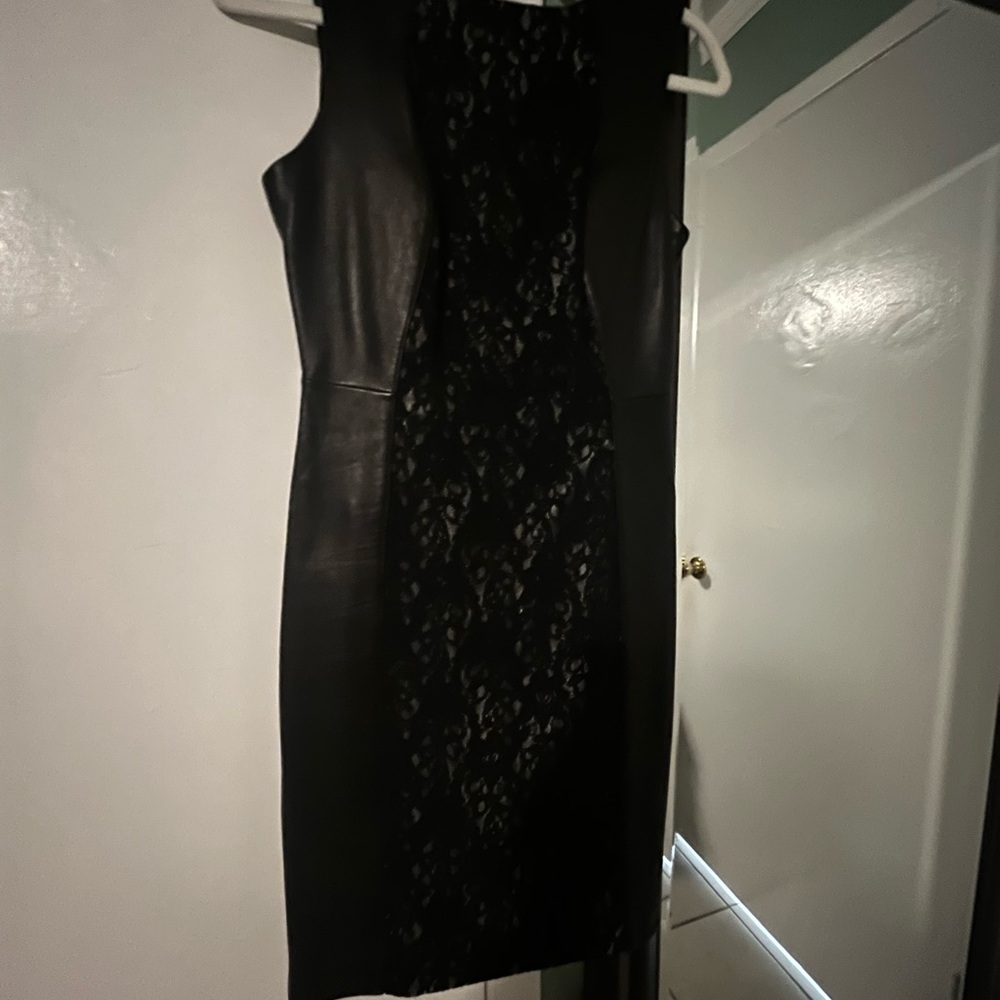 ANTONIO MELANI Black Sequin Embellished Midi Dress